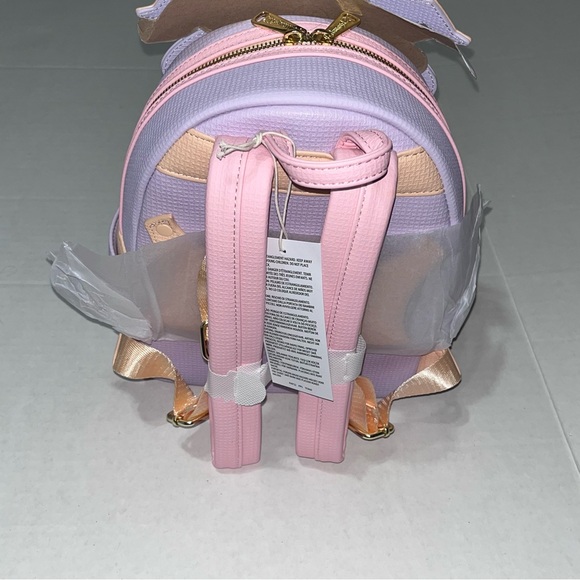 Disney Parks Loungefly Pastel Pink and Purple Figment Backpack New with Tag - Picture 2 of 16